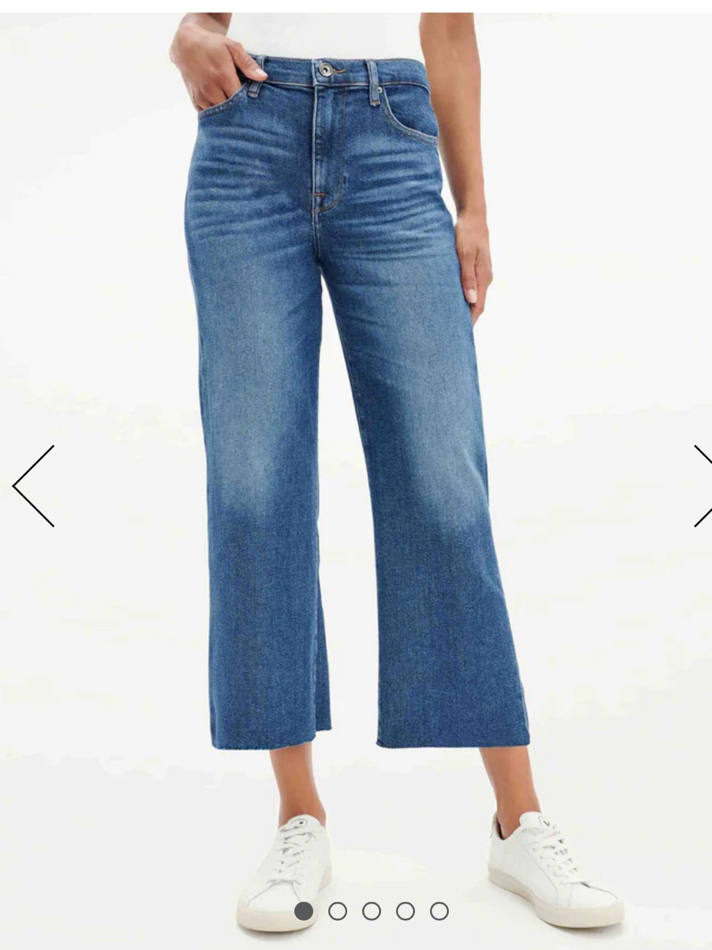 Splendid High Waist Cropped Raw-Hem Straight Jeans 30